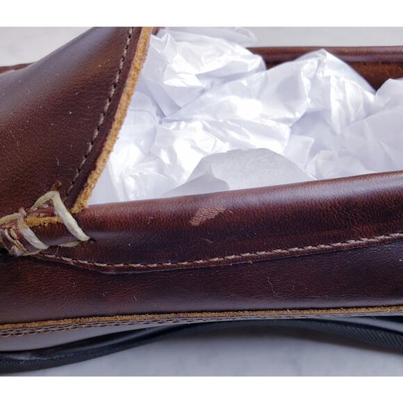 ALLEN EDMONDS PORT WASHINGTON Boulder Loafers Brown Leather Men's Size 9.5 3E - Picture 14 of 16